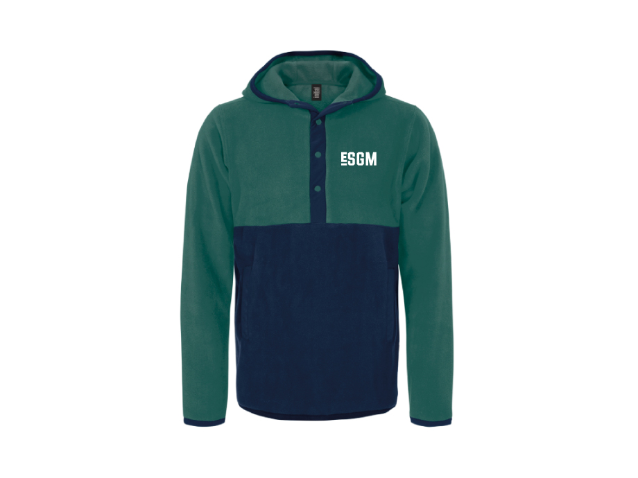 Laine polaire unisexe ESGM - LIQUIDATION - Copie de S / Vert épinette - Broderie ML