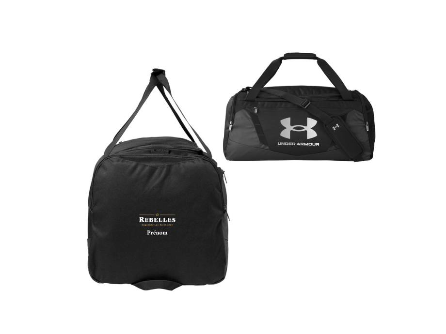 Sac de sport «Rebelles» - Noir - Broderie ML