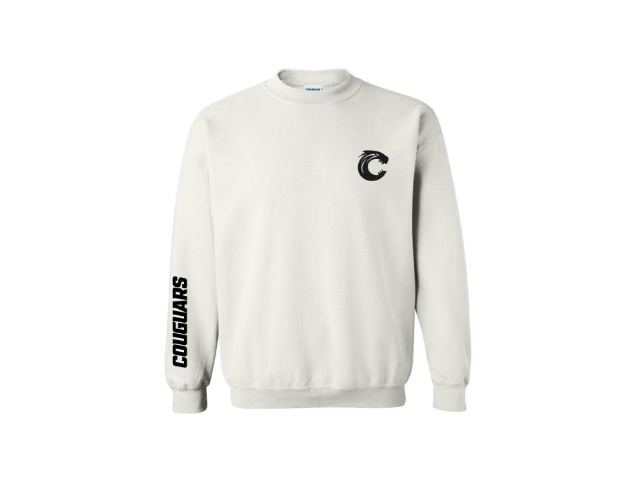 Crewneck unisexe - S / Blanc - Broderie ML