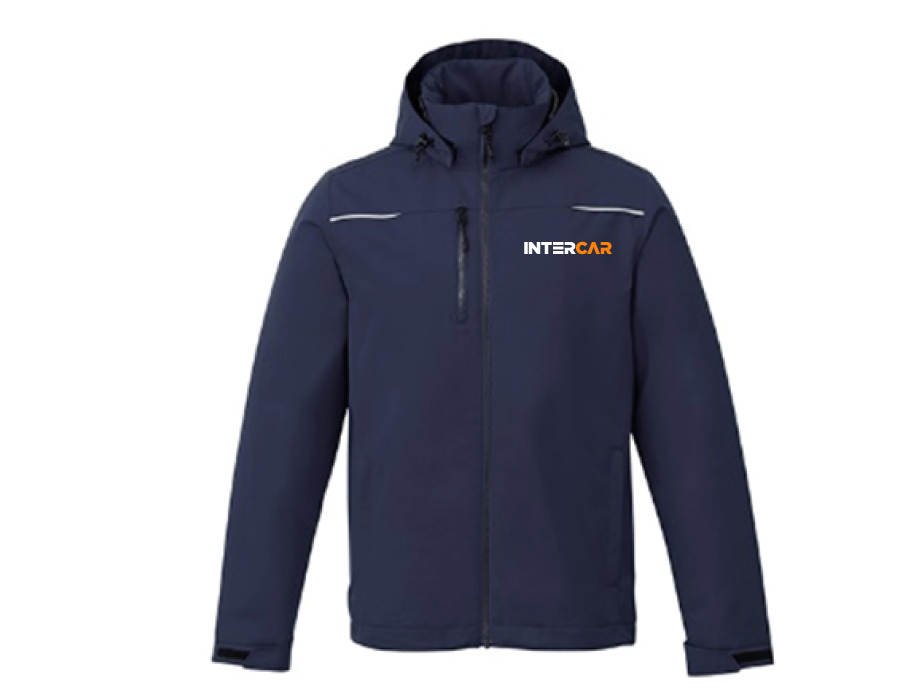 Veste doublée micro-polar homme - S / Marine - Broderie ML