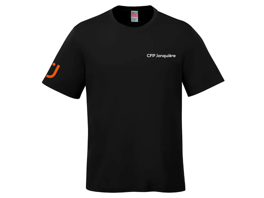 T-shirt coton homme - S / Noir - Broderie ML
