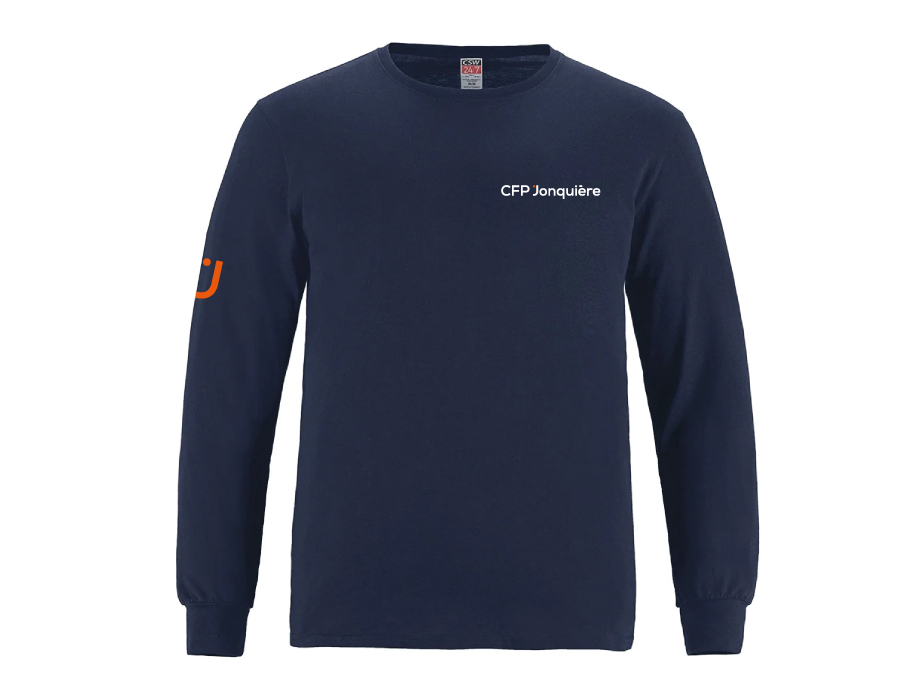 Manches longues homme - S / Marine - Broderie ML