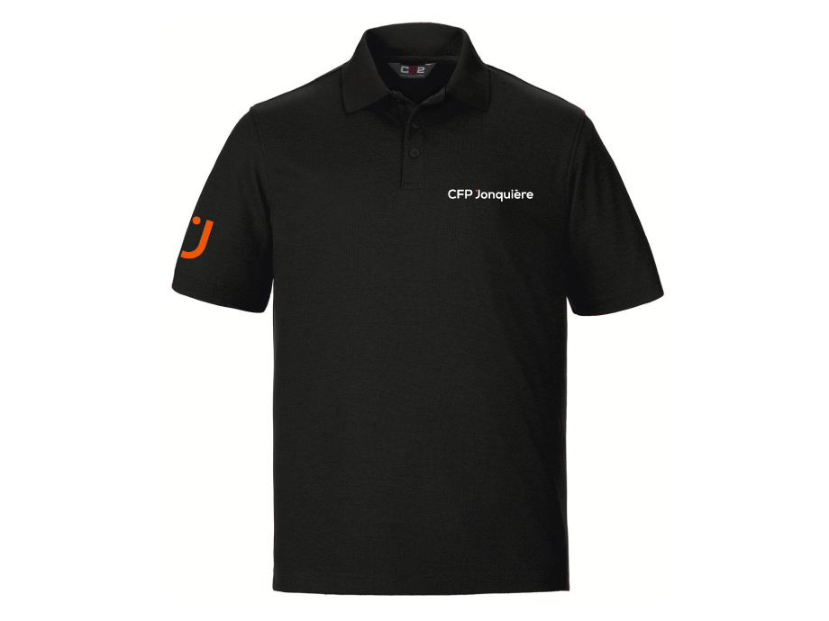 Polo dryfit homme - S / Noir - Broderie ML