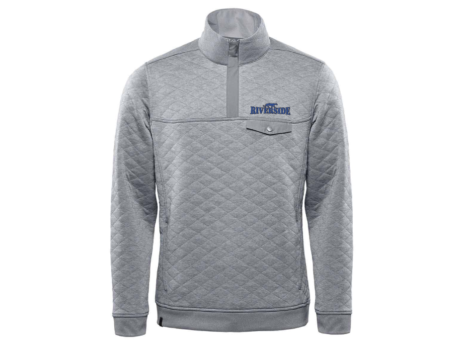 Molleton Adulte Homme «RIVERSIDE» - Small / Gris - Broderie ML