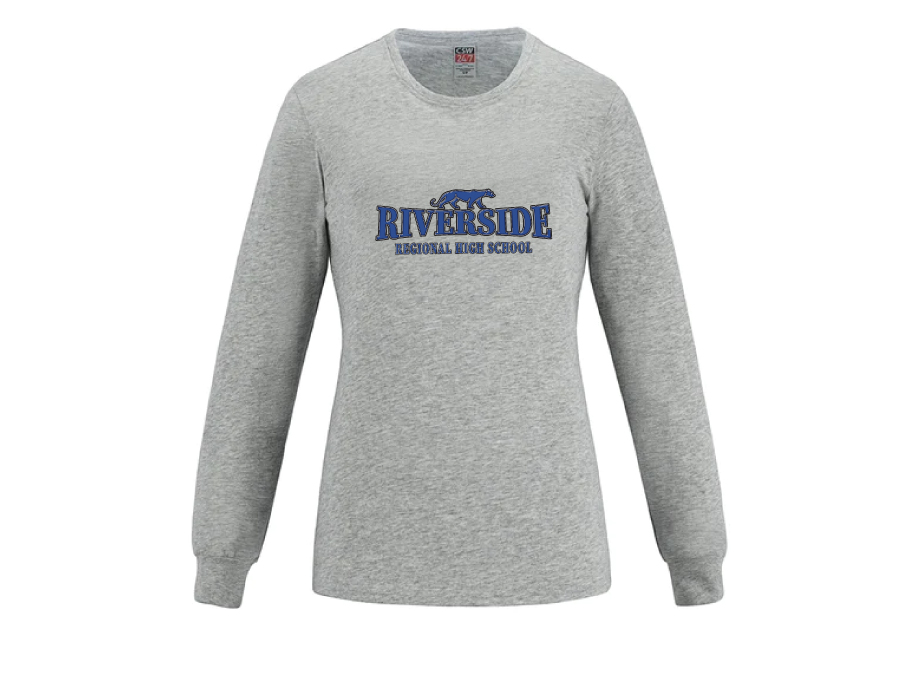 Chandail Manches Longues Femme «RIVERSIDE» - Small / Gris - Broderie ML