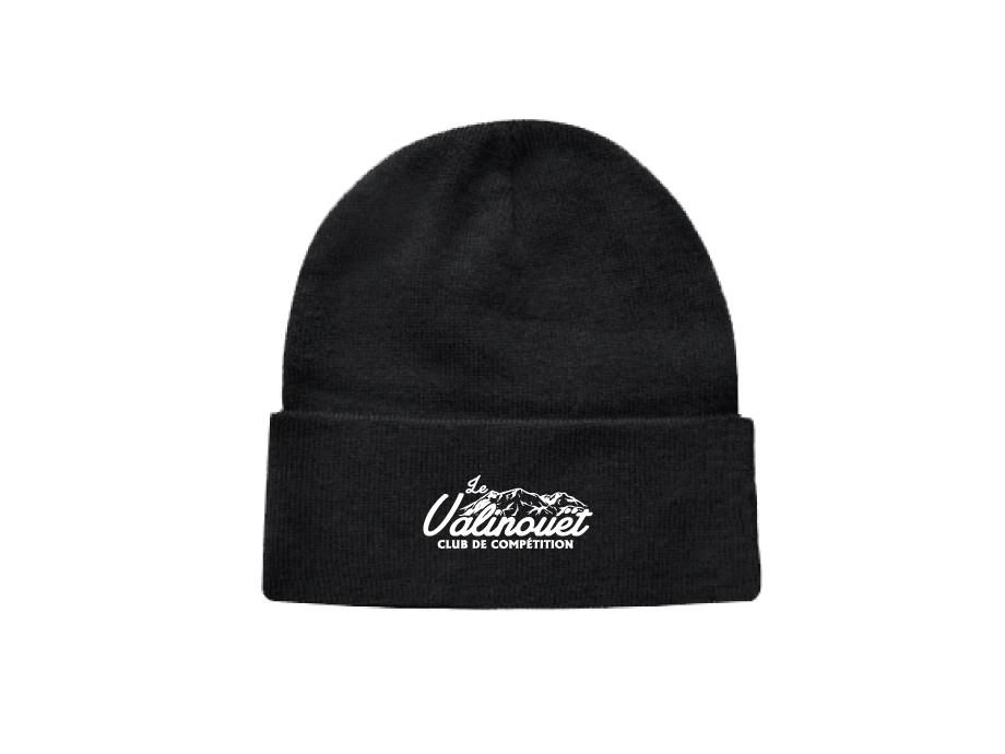 Tuque avec rebord «CSVALI» - Noir - Broderie ML