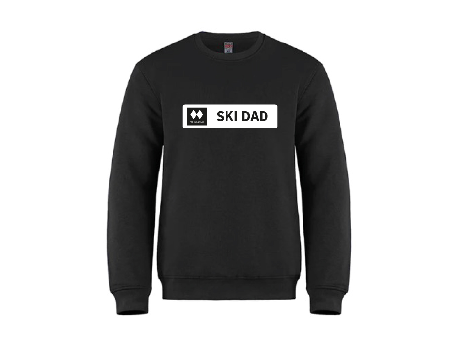 Crewneck Dad «CSVALI» - XS / Noir - Broderie ML