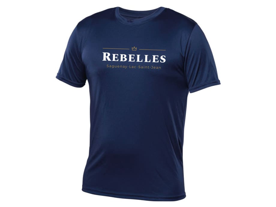 T-shirt junior «Rebelles» - XS / Marine - Broderie ML