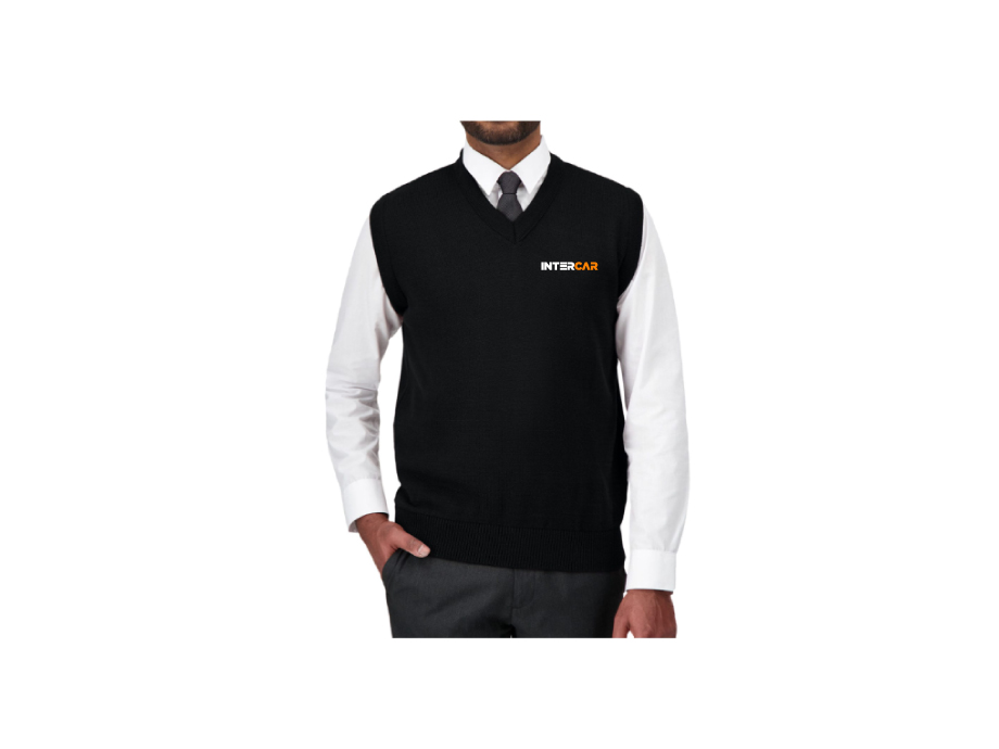 Lainage sans manches homme - XS / Noir - Broderie ML