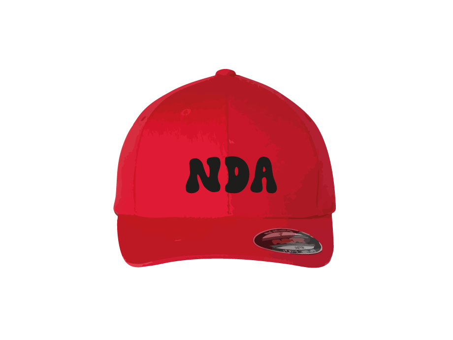 Casquette junior «NDA» - Rouge - Broderie ML