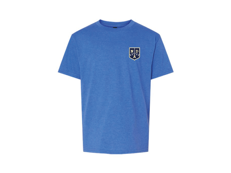 T-shirt doux unisexe «NDA» - S / Royal - Broderie ML