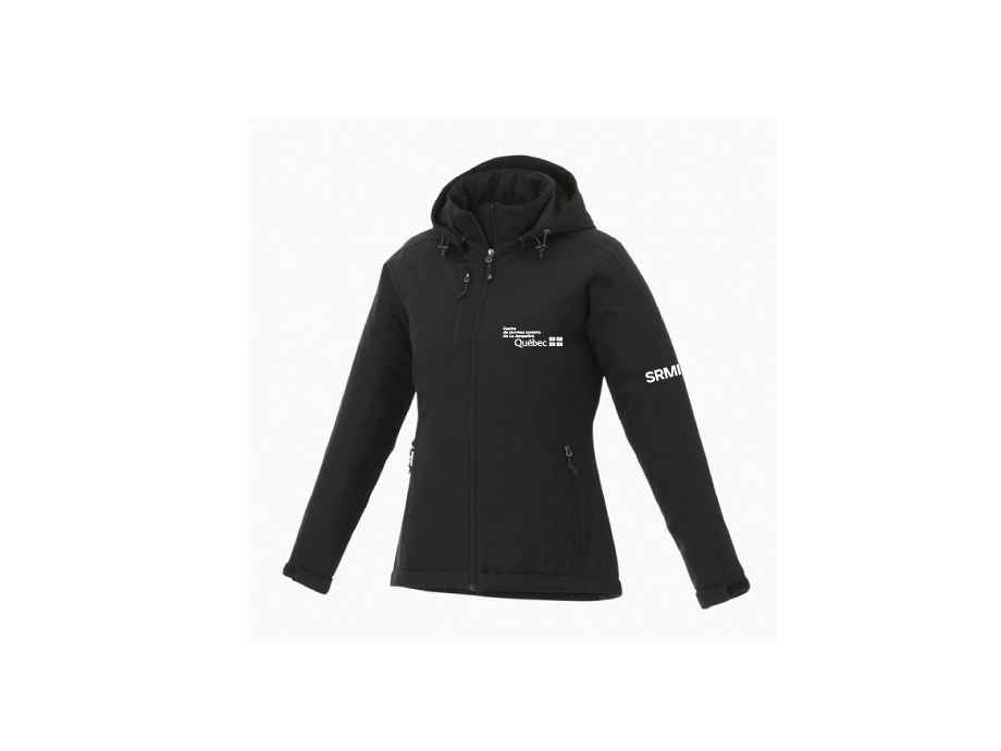 Manteau isolé femme « CSSDLJ-SRMI » - XS / Noir - Broderie ML