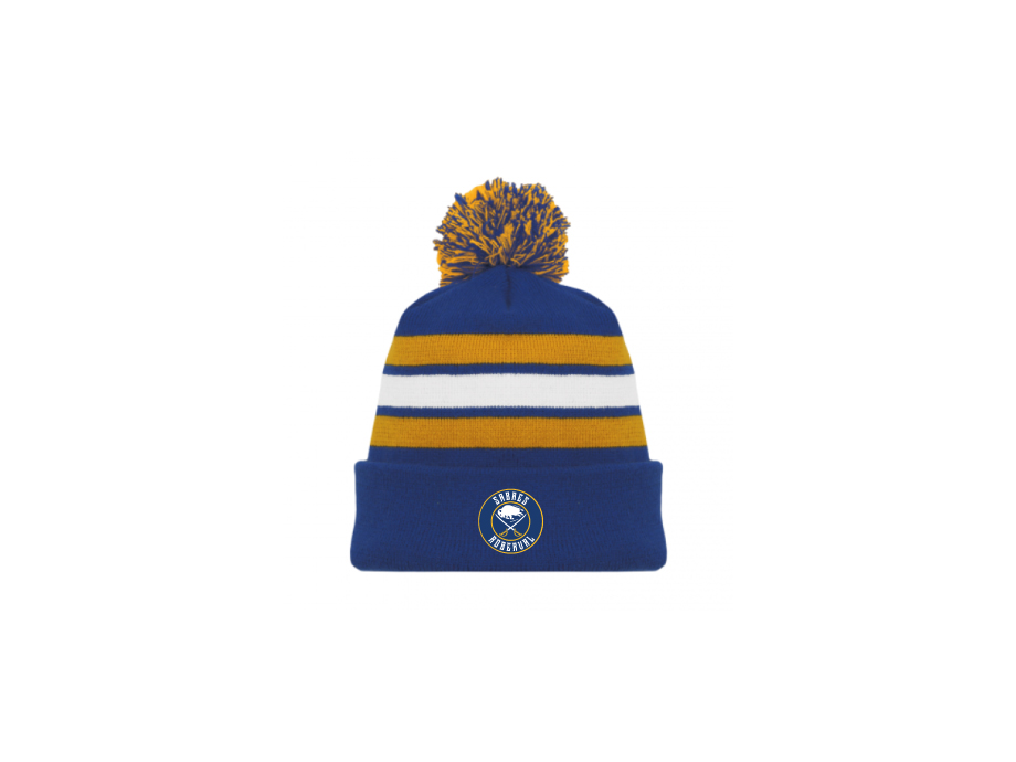 Tuque junior - Royal/Blanc/Jaune - Broderie ML