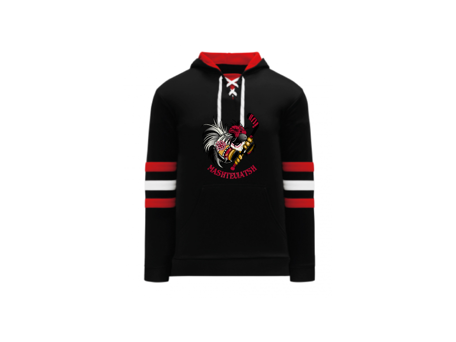 Kangourou sportif unisexe - XS / Noir/Blanc/Rouge - Broderie ML