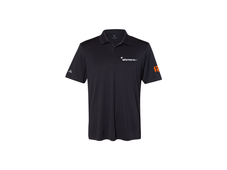 Polo adidas homme «LAFORMA» - S / Noir - Broderie ML