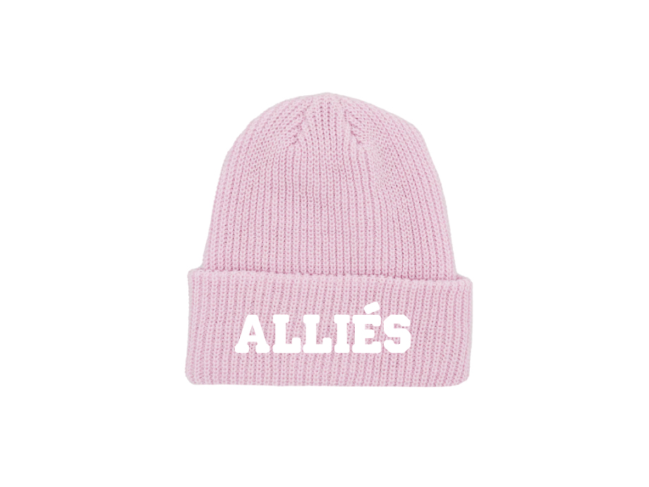 Tuque unisexe «Alliés» - Baby pink - Broderie ML