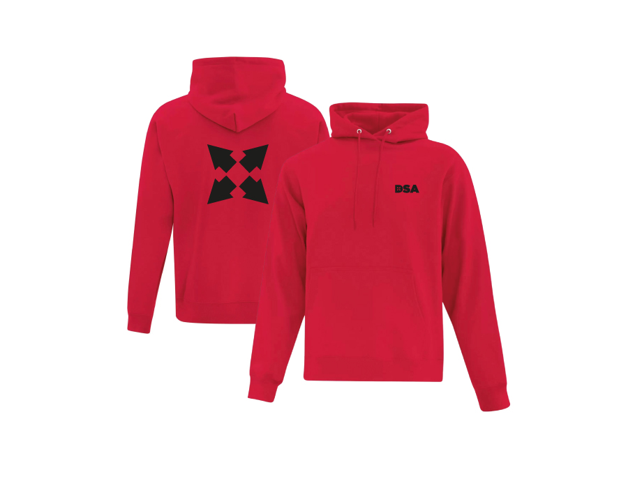 Kangourou unisexe - S / Rouge - Broderie ML