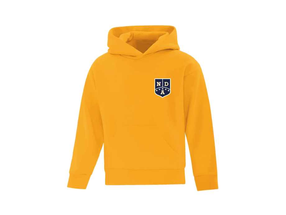 Kangourou junior «NDA» - XS / Jaune Or - Broderie ML