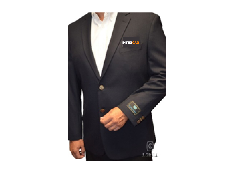 Blazer homme CHARTER - 34 / Régulier / Navy - Broderie ML