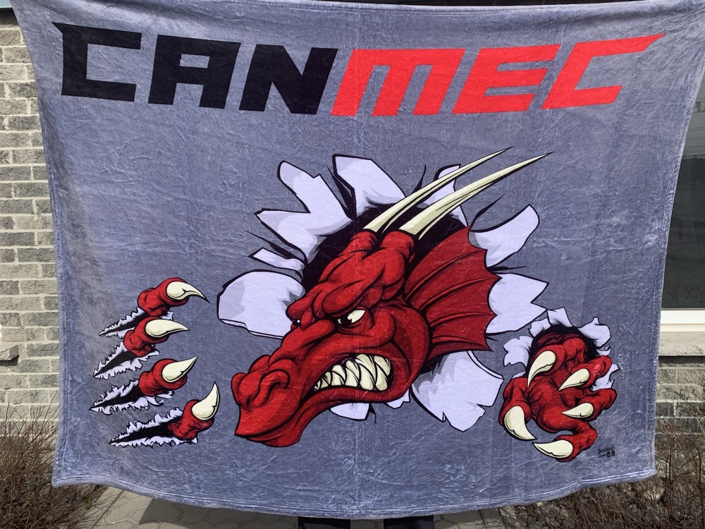 Couverture sublimée verso «Canmec» - Broderie ML