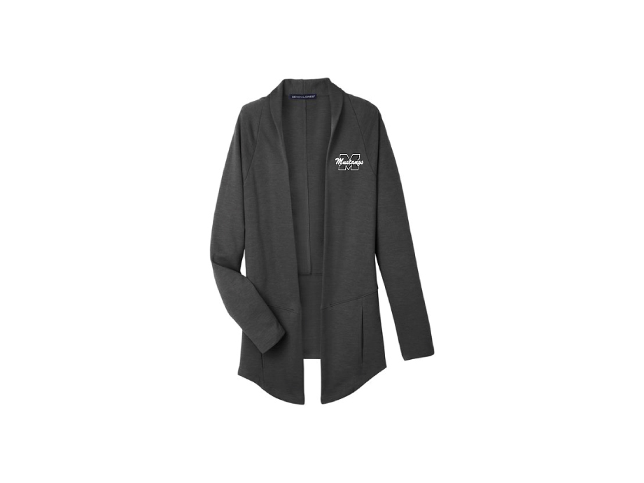 Cardigan Charleston femme - XS / Charcoal - Broderie ML