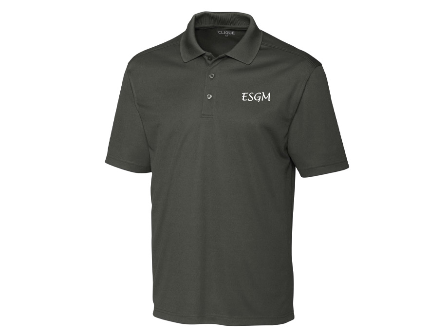 Polo Homme ESGM - LIQUIDATION - L / Gris - Broderie ML