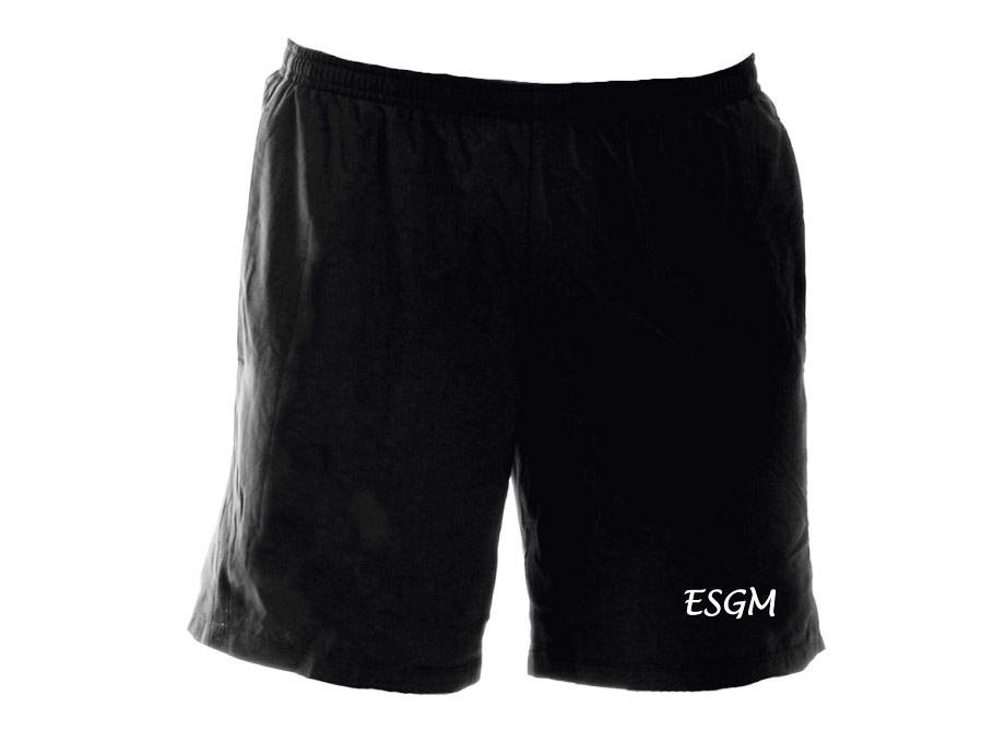 Short adulte ESGM - LIQUIDATION - L / Noir - Broderie ML