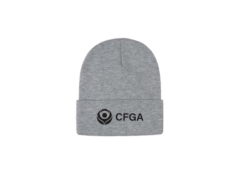 Tuque unisexe - Gris sport - Broderie ML