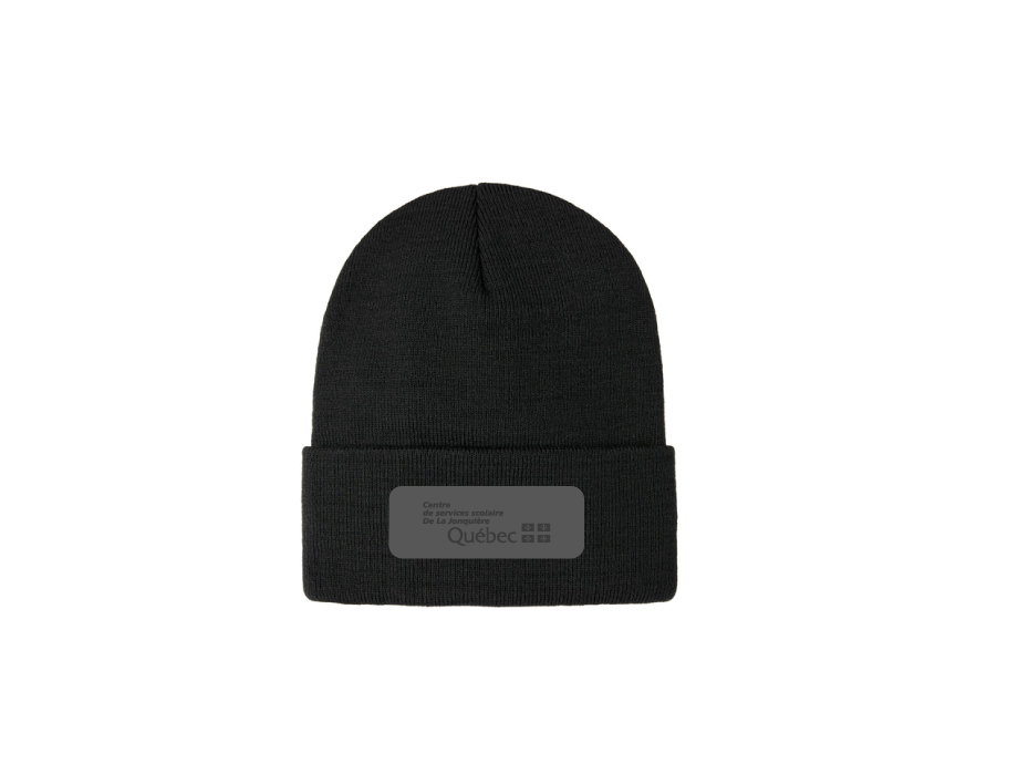 Tuque avec revers « CSSDLJ-SRMI » - Noir - Broderie ML