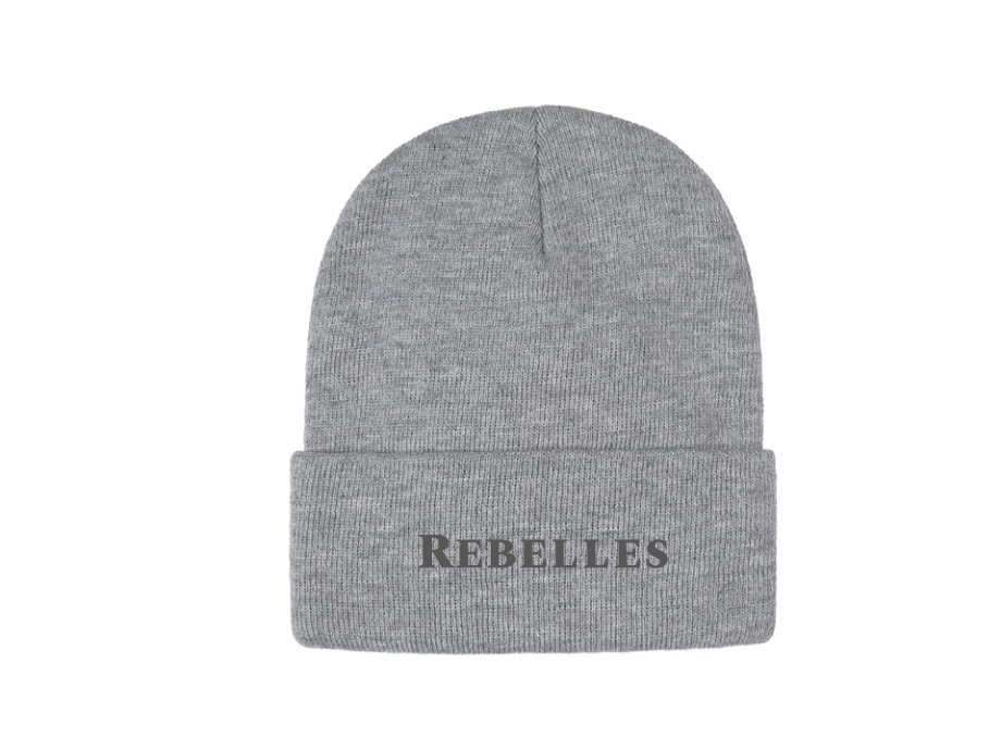 Tuque unisexe «Rebelles» - Gris - Broderie ML