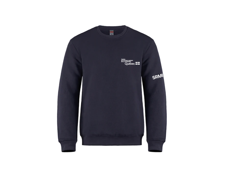 Crewneck unisexe « CSSDLJ-SRMI » - XS / Navy - Broderie ML