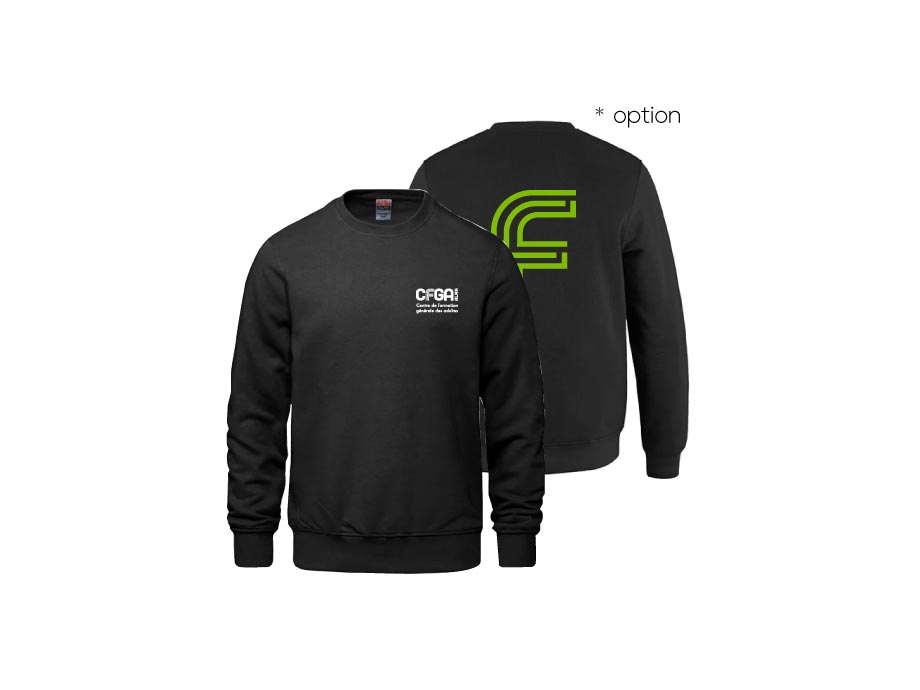 Crewneck - Unisexe adulte / XS / Charcoal - Broderie ML