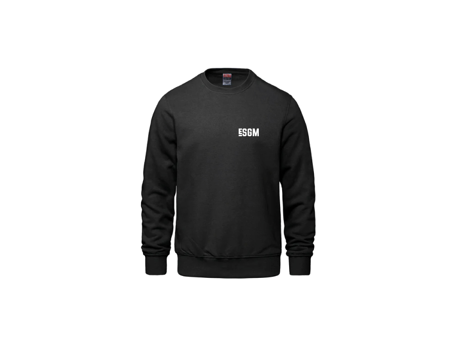Crewneck junior ESGM - LIQUIDATION - Copie de XS / Noir - Broderie ML