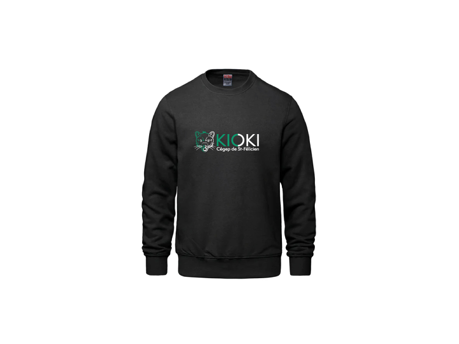 Crewneck unisexe - XS / Noir - Broderie ML