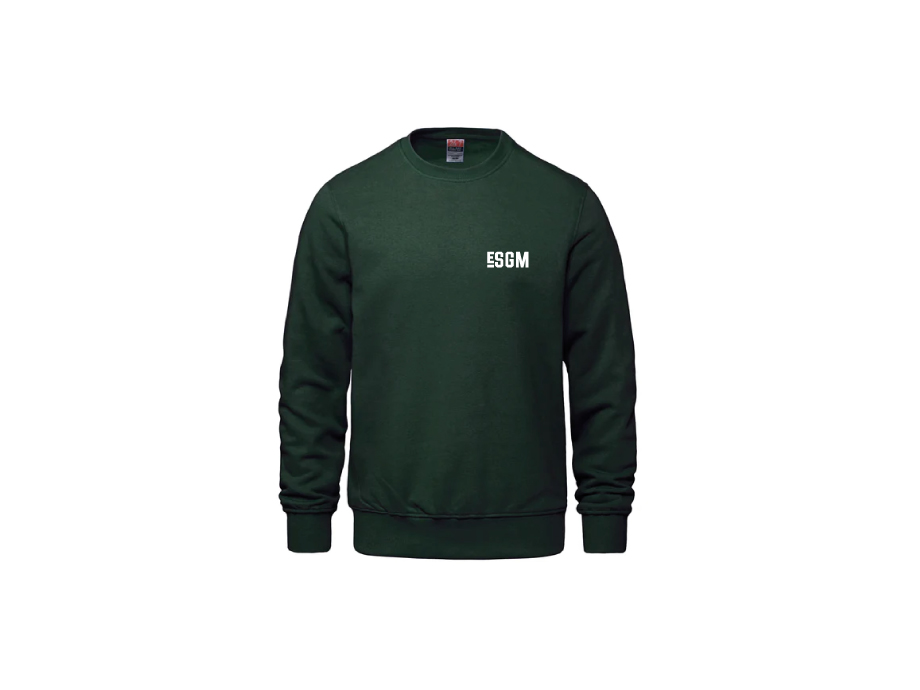 Crewneck unisexe ESGM - LIQUIDATION - Copie de XS / Vert Forêt - Broderie ML