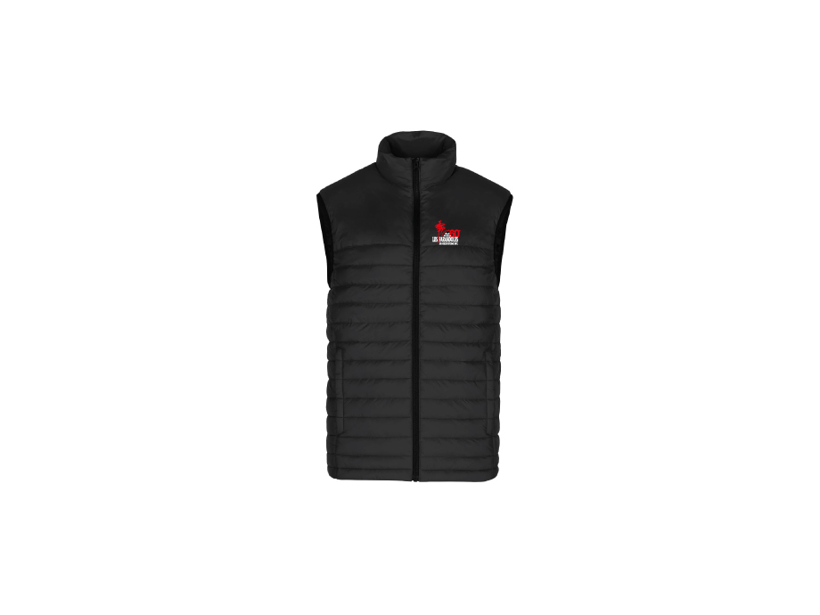 Veste sans manches matelassée homme - S / Noir - Broderie ML