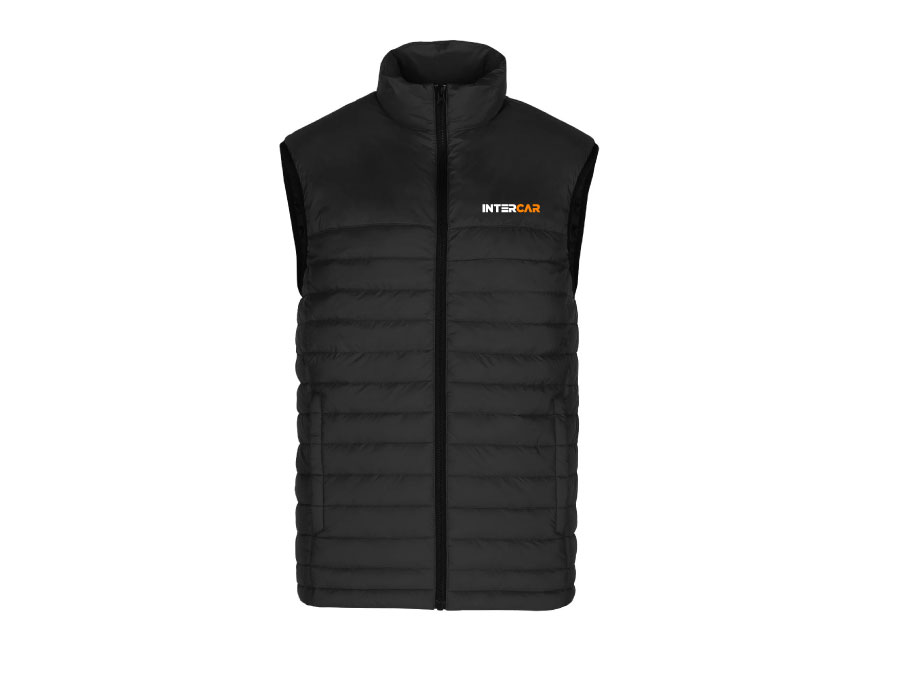 Veste sans manches matelassée homme - S / Noir - Broderie ML