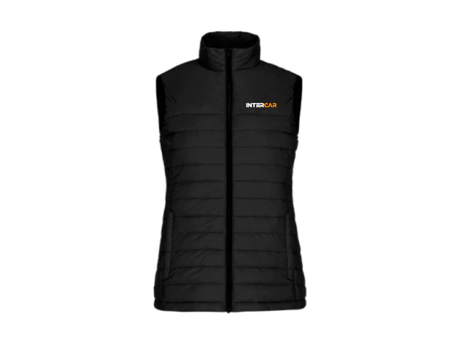 Veste sans manches matelassée femme - XS / Noir - Broderie ML