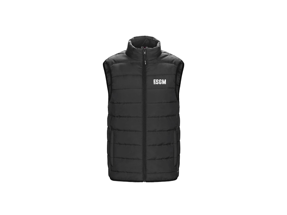 Veste sans manches femme ESGM - LIQUIDATION - XS / Noir - Broderie ML