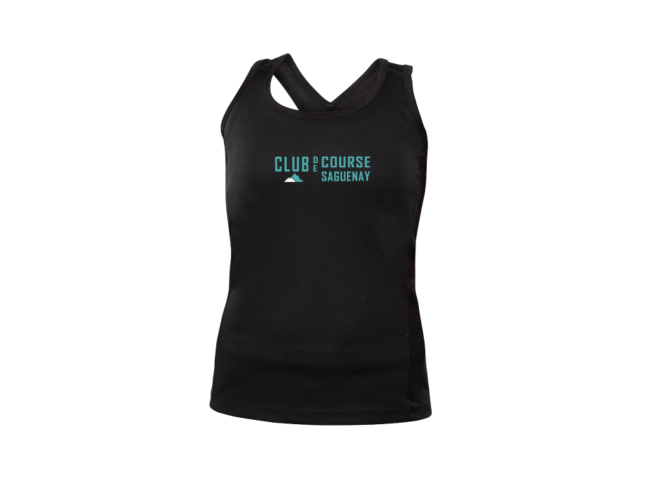 Camisole femme - XS / Noir - Broderie ML