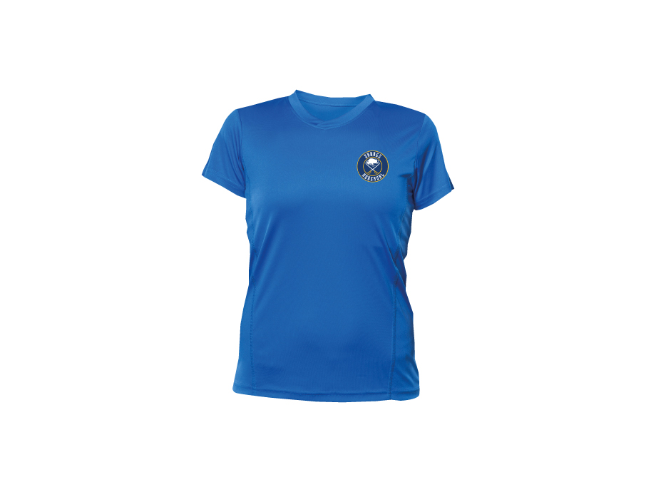 T-shirt dryfit femme - XS / Bleu royal - Broderie ML