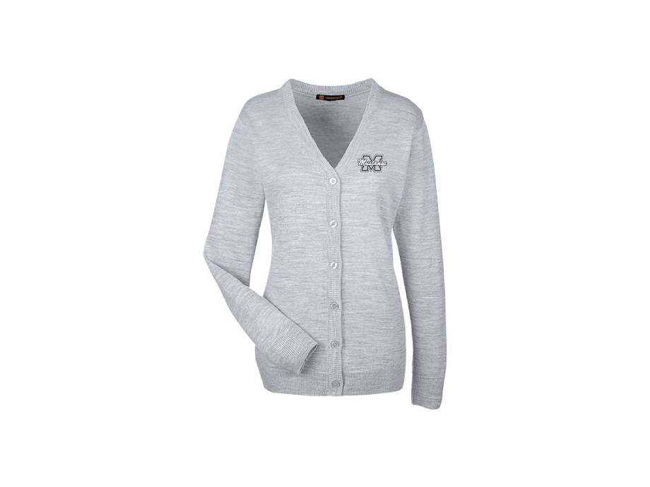 Cardigan boutonné femme - XS / Gris - Broderie ML