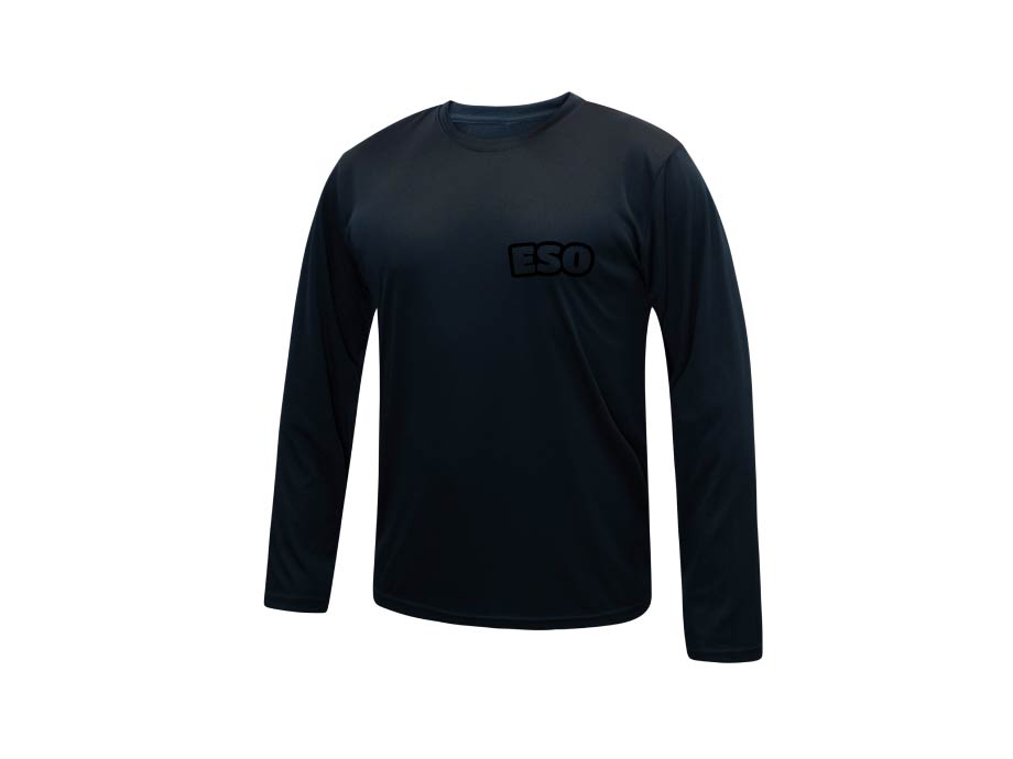#04 Manches longues dryfit - Homme / XS / Noir - Broderie ML