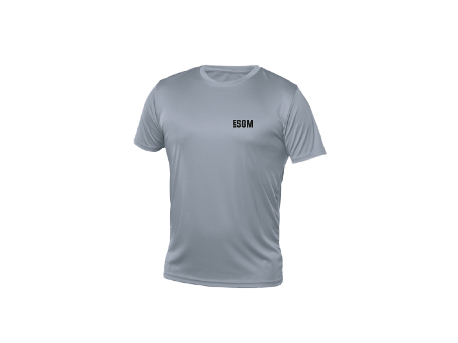 T-shirt polyester junior ESGM - LIQUIDATION - Copie de XS / Gris Ardesia - Broderie ML