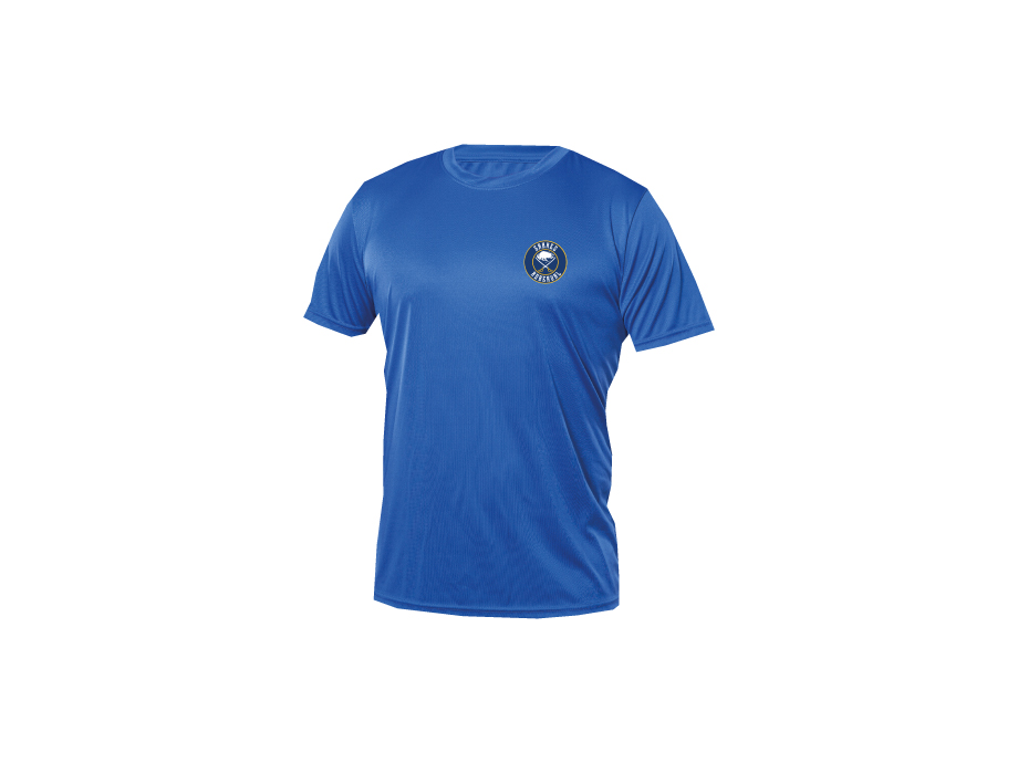 T-shirt dryfit junior - XS / Bleu royal - Broderie ML