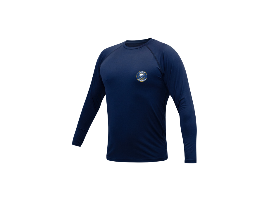 Chandail de compression junior - XS / Marine - Broderie ML
