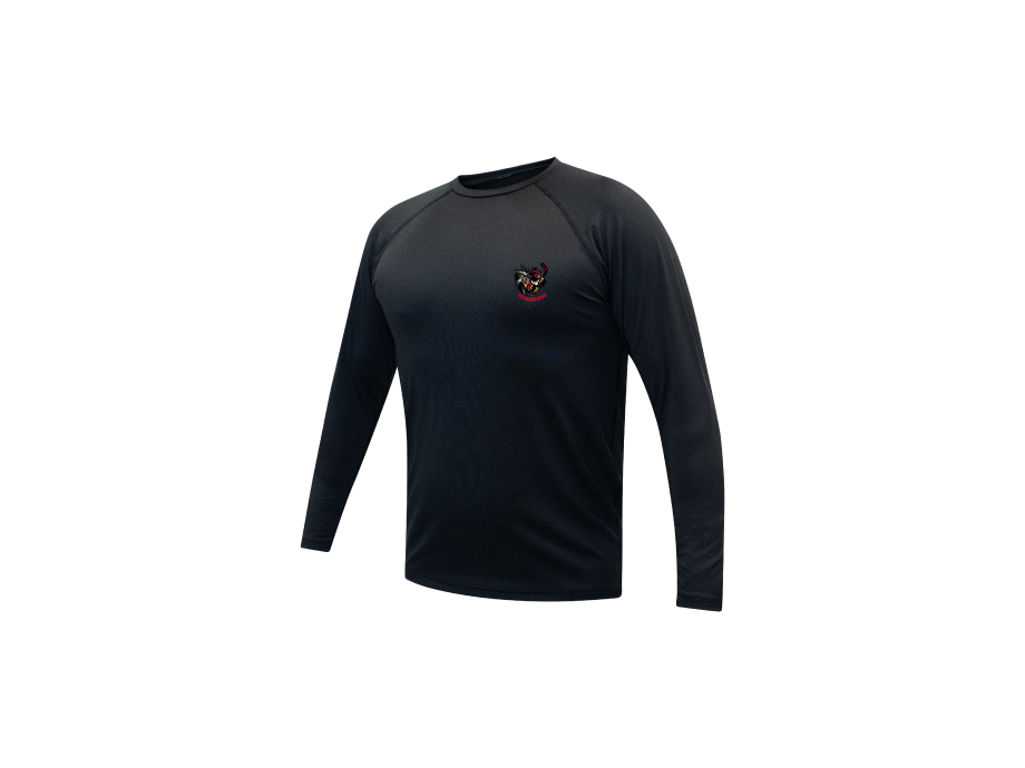 Chandail de compression unisexe - S / Noir - Broderie ML