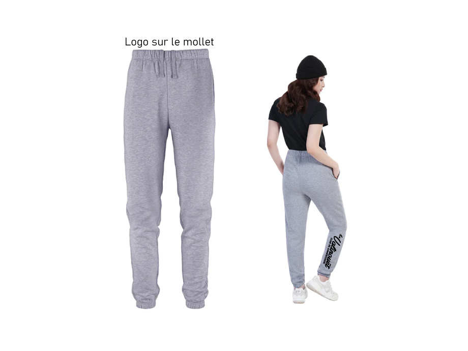 Pantalon jogging «CSVALI» - XS / Gris sport - Broderie ML