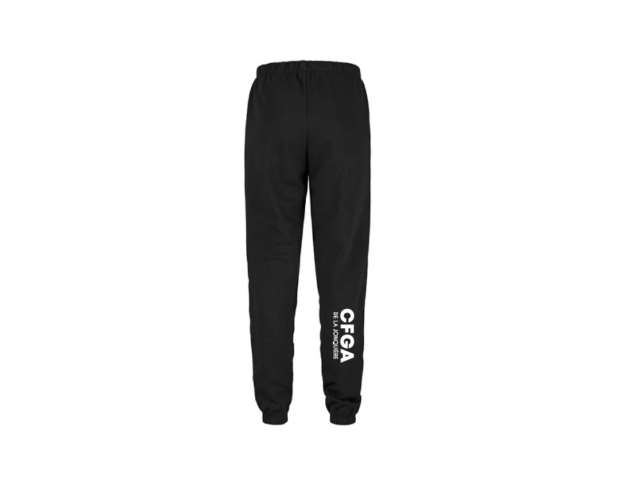 Pantalon jogging adulte - XS / Noir - Broderie ML