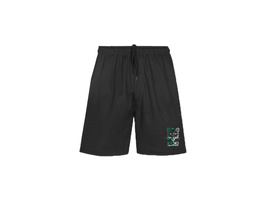 Short avec poche unisexe - XS / Noir - Broderie ML
